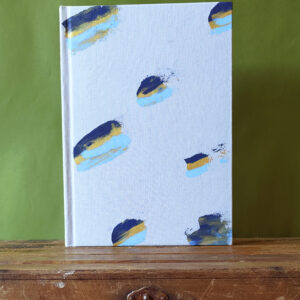 Caderno A5 pintado a mão - Coleção Fluir 18