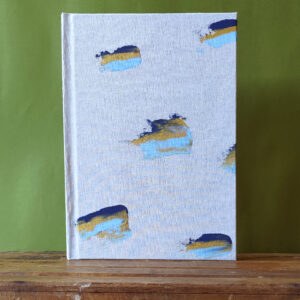 Caderno A5 pintado a mão - Coleção Fluir 19