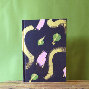 Caderno A6 pintado a mão - Coleção Fluir 14