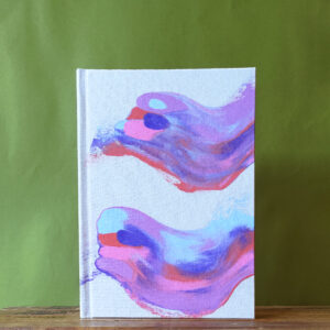Caderno A5 pintado a mão - Coleção Fluir 15