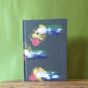 Caderno A5 pintado a mão - Coleção Fluir 17