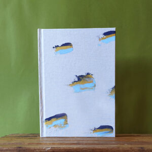 Caderno A5 pintado a mão - Coleção Fluir 19