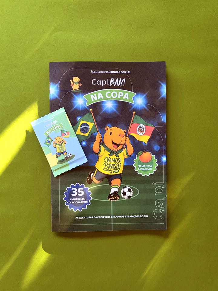 Álbum de figurinhas Capi bah! na Copa - Imagem 4
